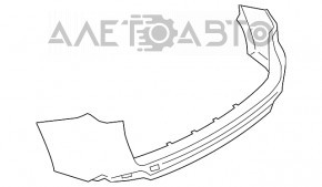 Bara spate goală BMW X5 F15 14-18 Base fără senzori de parcare