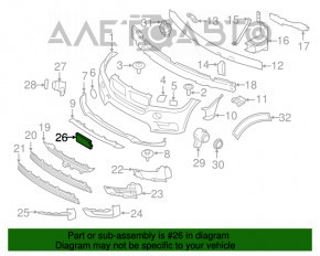 Площадка переднего номера BMW X5 F15 14-18