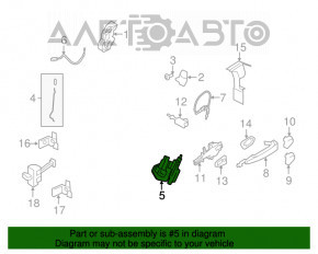 Manerul ușii din față dreapta pentru BMW X5 F15 14-18, nou, original