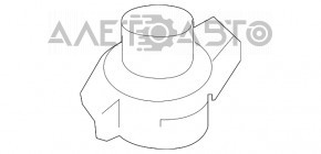 Отбойник капота левый BMW X5 F15 14-18 на капоте