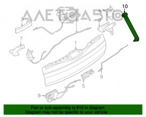 Амортизатор двери багажника правый BMW X5 F15 14-18 нижний