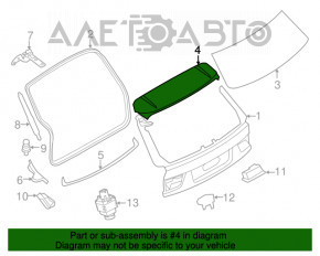 Spoilerul portbagajului pentru BMW X5 F15 14-18