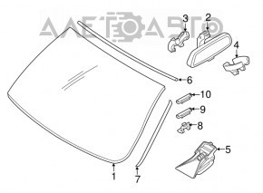 Молдинг лобового стекла правый BMW X5 F15 14-18