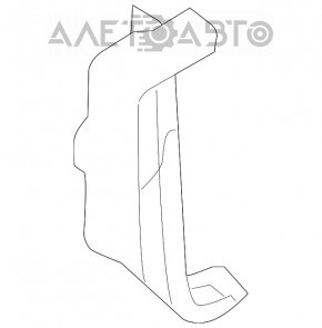 Capacul amortizorului din față dreapta, inferioară, pentru BMW X5 F15 14-18, negru.