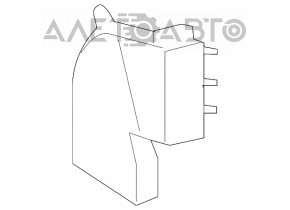 Conductă de aer pentru montarea pe stâlpul central inferior stânga BMW X5 F15 14-18, negru.