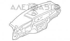 Торпедо передняя панель без AIRBAG BMW X5 F15 14-18 кожа черная Dakota, без проекции, Bang and Olufsen