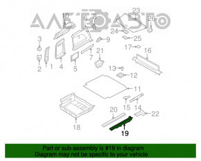 Fixare podea portbagaj stânga BMW X5 F15 14-18