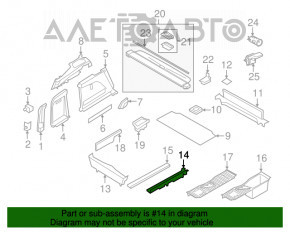 Fixare podea portbagaj dreapta BMW X5 F15 14-18