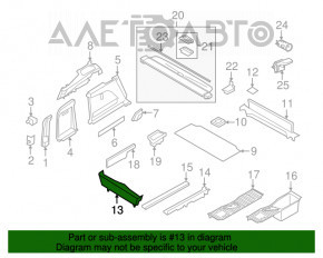 Capac portbagaj spate pentru BMW X5 F15 14-18 pentru 3 randuri