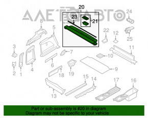 Шторка багажника BMW X5 F15 14-18 canberra-beige