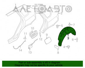 Bara de noroi spate stânga BMW X5 F15 14-18 nou OEM original