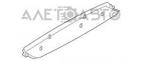 Обшивка задней верхней двери верхняя BMW X5 F15 14-18 черная