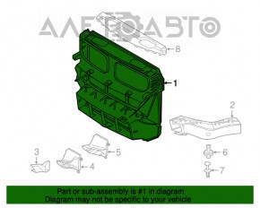 Televizorul panoului de radiatoare BMW X5 F15 14-18 2.0T, 4.4T AWD