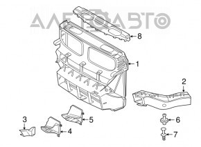 Televizorul panoului de radiatoare BMW X5 F15 14-18 2.0T, 4.4T AWD