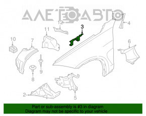 Suport aripi central stânga BMW X5 F15 14-18