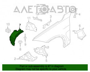 Bara de protecție față stânga față pentru BMW X5 F15 14-18