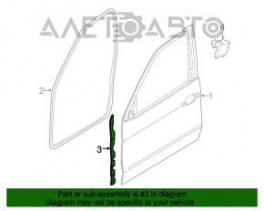 Garnitura ușii față stânga laterală BMW X5 F15 14-18 înainte de nouă originală OEM