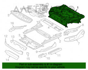 Scaun de pasager pentru BMW X5 F15 14-18 cu airbag, electric + mecanic, Sport