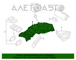 Корпус печки голый 3 ряд BMW X5 F15 14-18