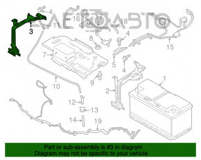 Suportul bateriei dreapta pentru BMW X5 F15 14-18