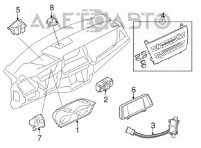 Controlul luminii pentru BMW X5 F15 14-18 cu faruri de ceață