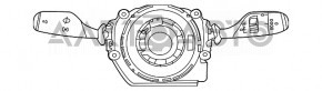 Подрулевые переключатели гитара в сборе BMW X5 F15 14-18 с шлейфом без подогрева руля