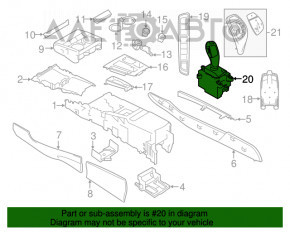 Schimbătorul de viteze cu manetă pentru BMW X5 F15 14-18