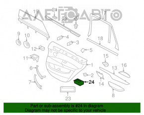 Управление стеклоподъемником задним левым BMW X5 F15 14-18 черная накладка