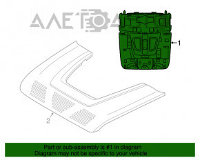 Plafonul de iluminare frontal pentru BMW X5 F15 14-18 gri sub panoramă