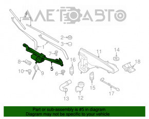 Trapezul de curățare a parbrizului cu motor pentru BMW X5 F15 14-18