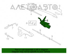 Трапеция дворников с моторчиком задняя BMW X5 F15 14-18