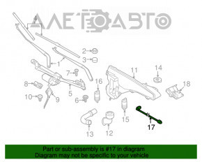 Цепь форсунок стеклоомывателя BMW X5 F15 14-18