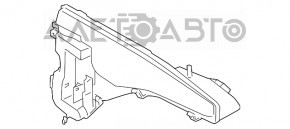 Бачок омывателя BMW X5 F15 14-18 под омыватели фар с горловиной и крышкой