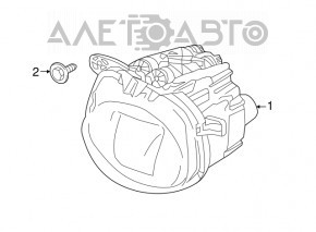 Farul de ceață stânga pentru BMW X5 F15 14-18 LED adaptiv