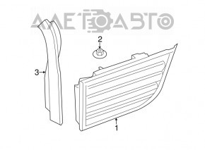 Фонарь внутренний дверь багажника правый BMW X5 F15 14-18 LED