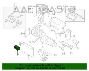 Supapa de încălzire a aerului condiționat pentru BMW X5 F15 14-18