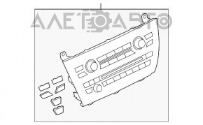 Controlul climatizării pentru BMW X5 F15 14-18 cu încălzire.