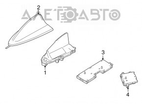 Антенна плавник BMW X5 F15 14-16