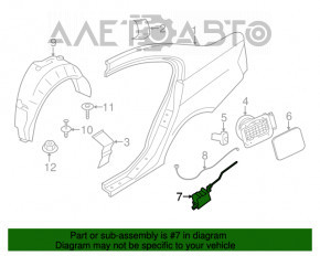 Замок лючка бензобака BMW X5 F15 14-18