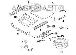 Spumă de polistiren pentru BMW X5 F15 14-18