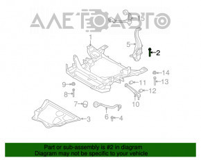 Șuruburile de fixare a suportului de suspensie frontală 6 buc BMW X5 F15 14-18 60mm