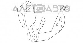 Catarama centurii de siguranță din spate dreapta pentru BMW 5 G30 17-23, neagră.