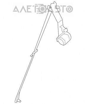 Ремень безопасности 2 ряд левый BMW X5 F15 14-18 беж OYSTER под 3 ряда, Сomfort