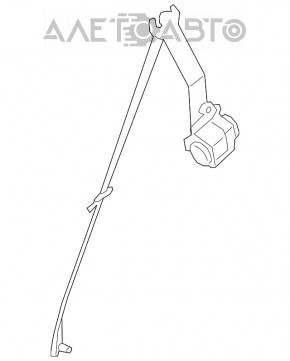 Ремень безопасности 2 ряд правый BMW X5 F15 14-18 беж OYSTER под 3 ряда, Сomfort