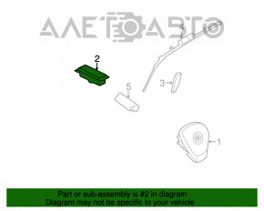 Подушка безопасности airbag пассажирская в торпеде BMW X5 F15 14-18