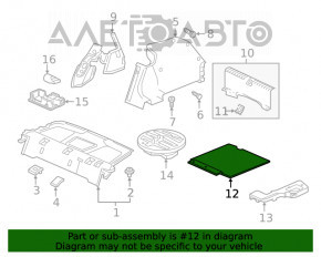 Capacul portbagajului Honda Civic X FC 19-21 4d, negru