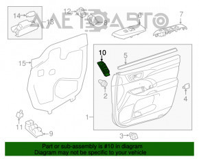 Memoria scaunului din fața stângă a Toyota Highlander 14-19