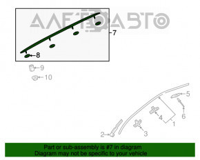 Bara longitudinală dreapta Audi Q5 8R 09-17 negru