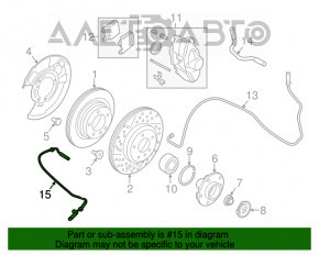 Senzor ABS spate dreapta BMW 3 F30 12-18