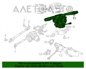 Comutatoarele de pe volan asamblate chitara Jeep Compass 17-